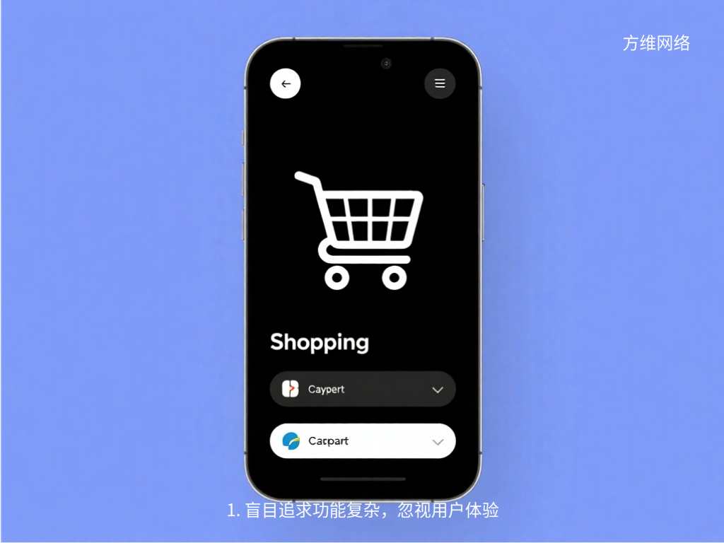 1. 盲目追求功能復雜，忽視用戶體驗