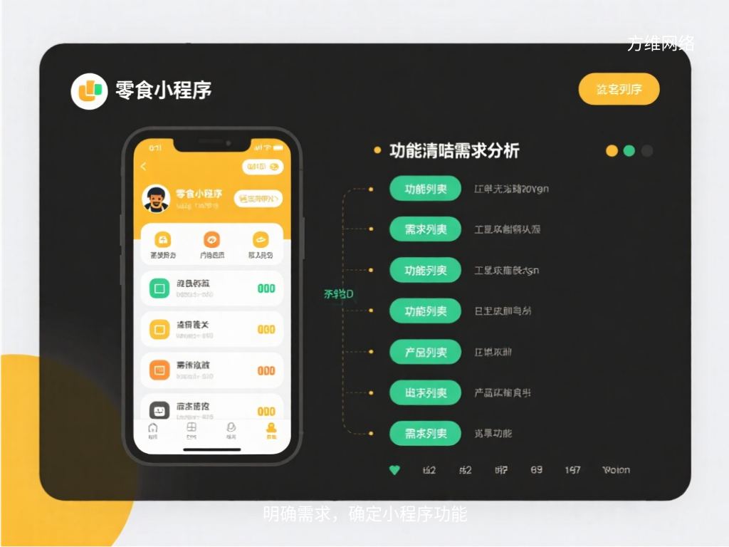 明確需求，確定小程序功能